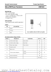 2SB1642 datasheet pdf Savantic