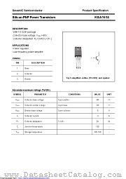 KSA1614 datasheet pdf Savantic