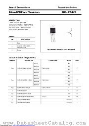 BD543A datasheet pdf Savantic