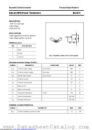 BU931 datasheet pdf Savantic