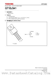 GT15J341 datasheet pdf TOSHIBA