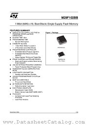 M29F102BB55N1F datasheet pdf ST Microelectronics