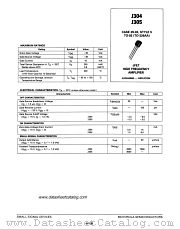 J304 datasheet pdf Motorola