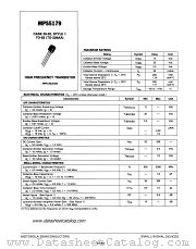 MPS5179 datasheet pdf Motorola