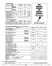 MPS6601 datasheet pdf Motorola