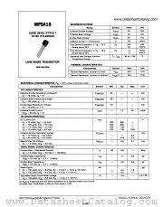 MPSA18 datasheet pdf Motorola